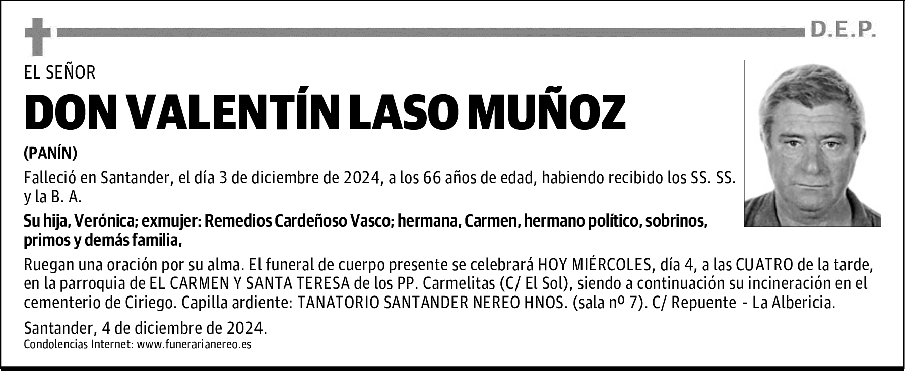 DON VALENTÍN LASO MUÑOZ