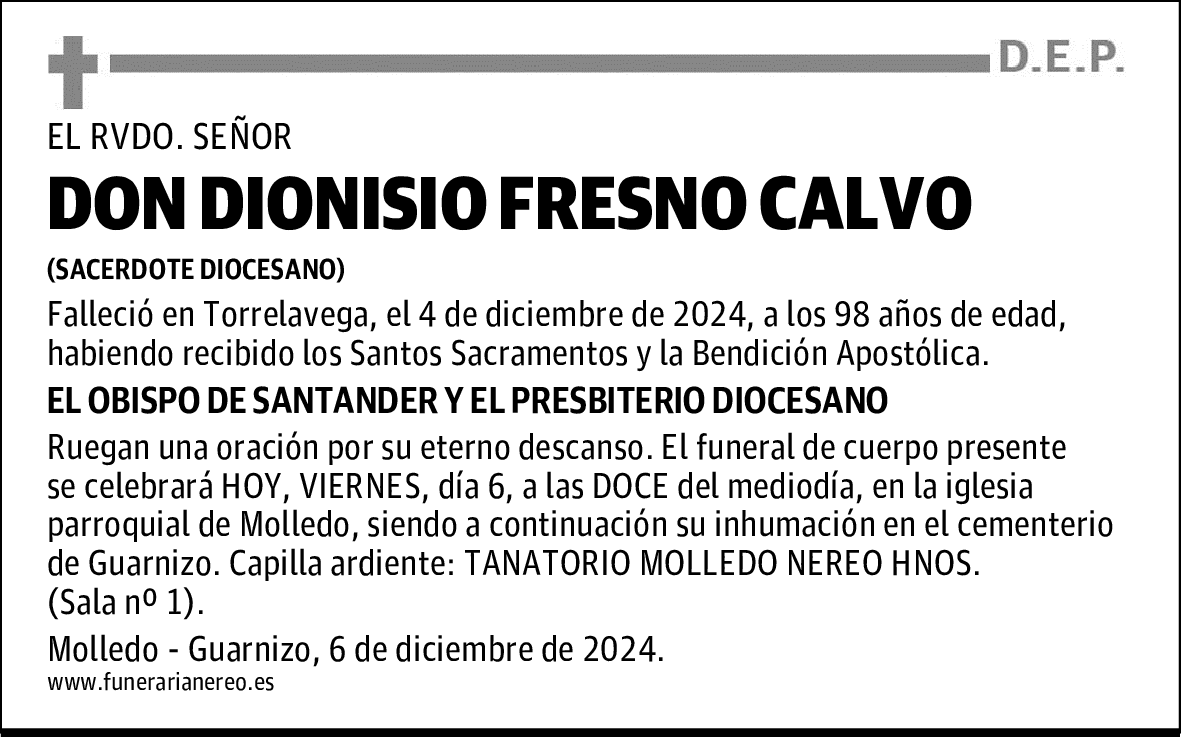 DON DIONISIO FRESNO CALVO