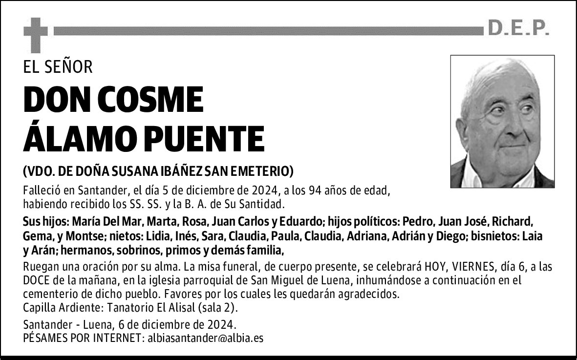 DON COSME ÁLAMO PUENTE