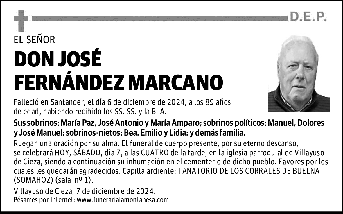 DON JOSÉ FERNÁNDEZ MARCANO