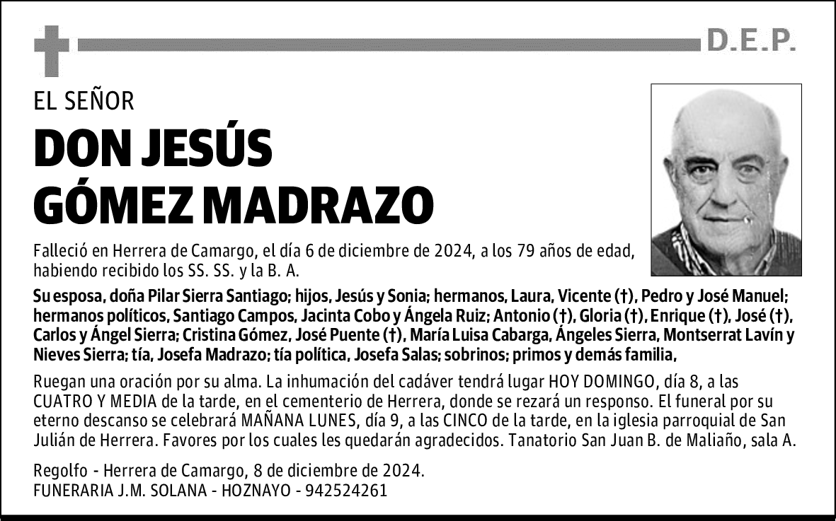 DON JESÚS GÓMEZ MADRAZO