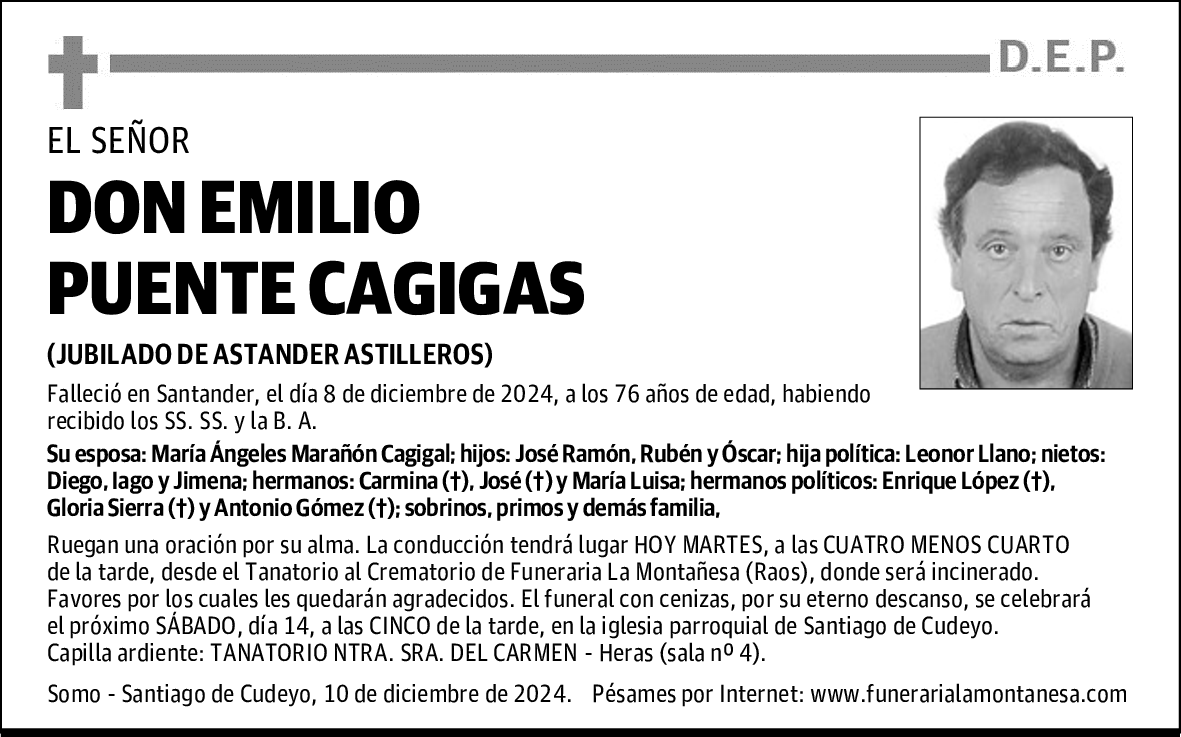 DON EMILIO PUENTE CAGIGAS