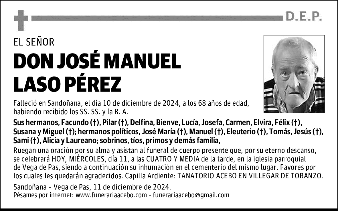 DON JOSÉ MANUEL LASO PÉREZ