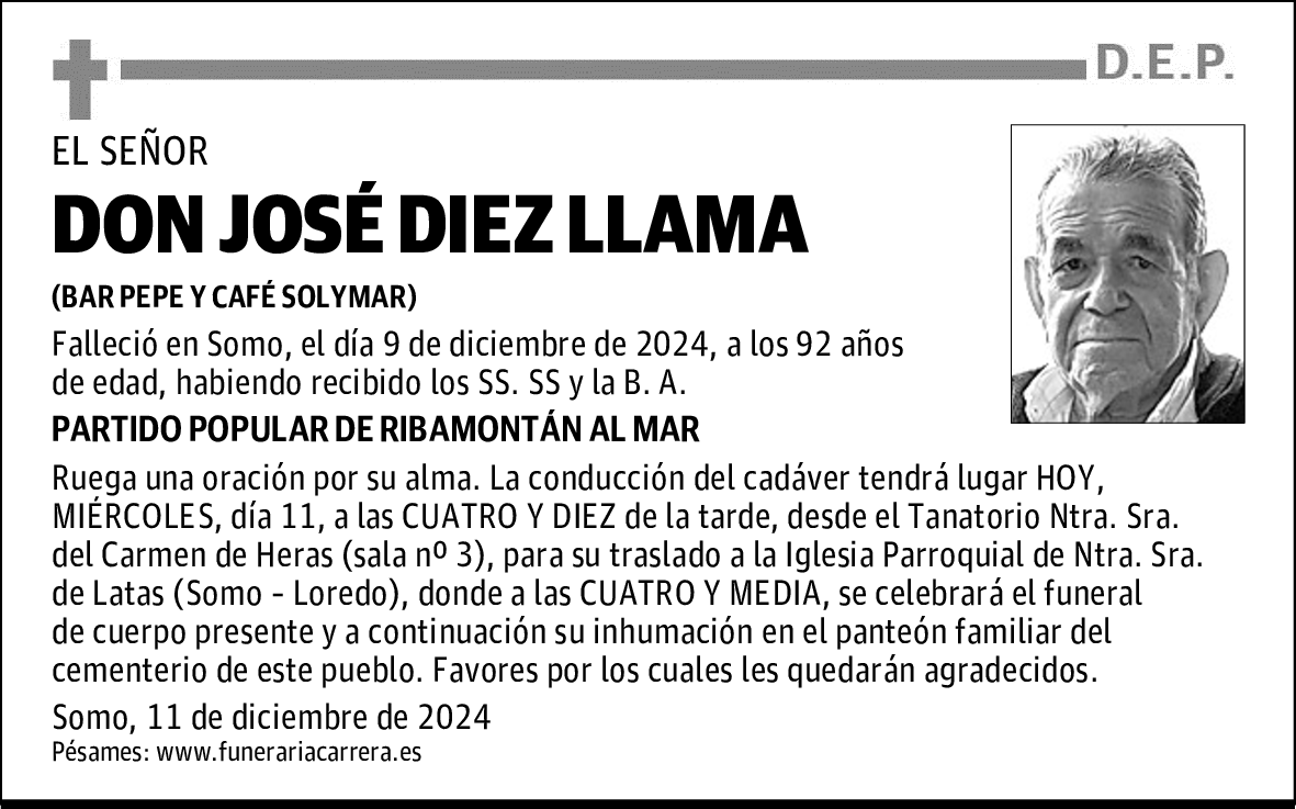 DON JOSÉ DIEZ LLAMA