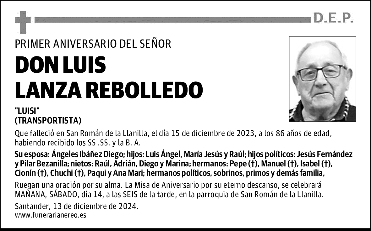 DON LUIS LANZA REBOLLEDO