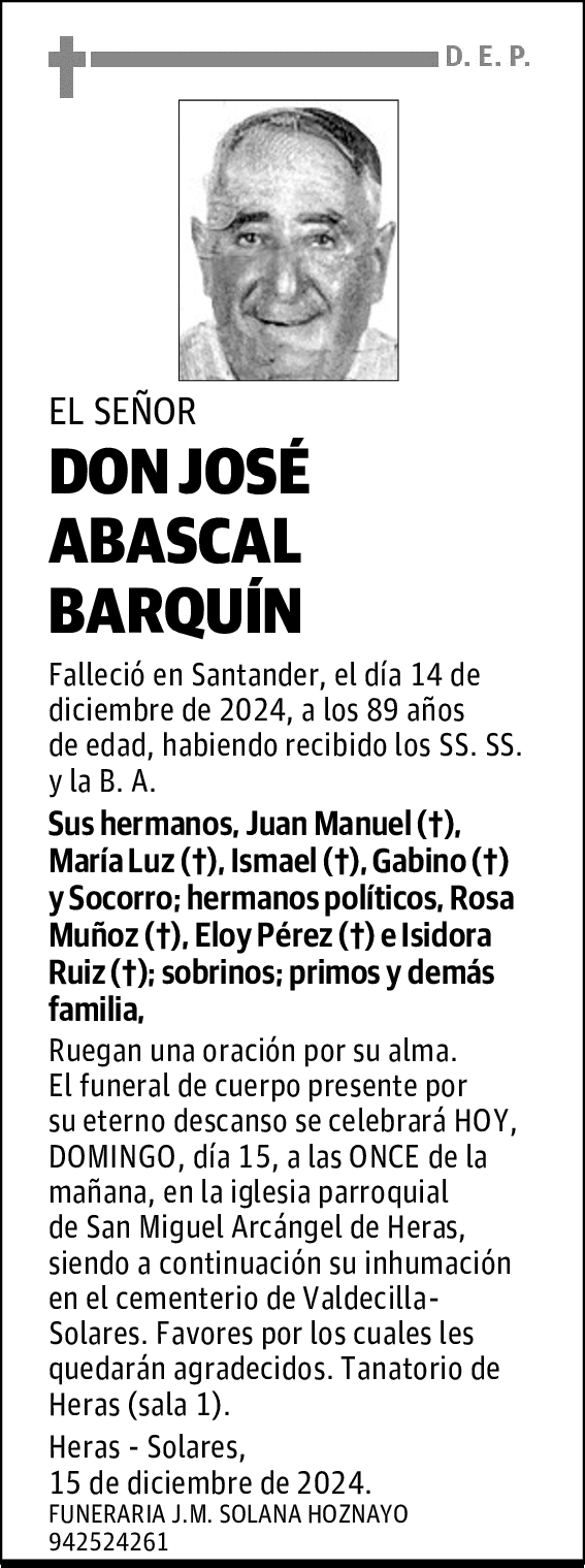 DON JOSÉ ABASCAL BARQUÍN