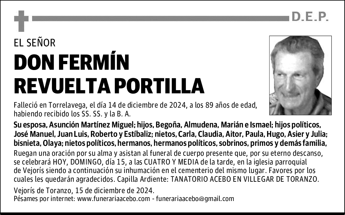 DON FERMÍN REVUELTA PORTILLA