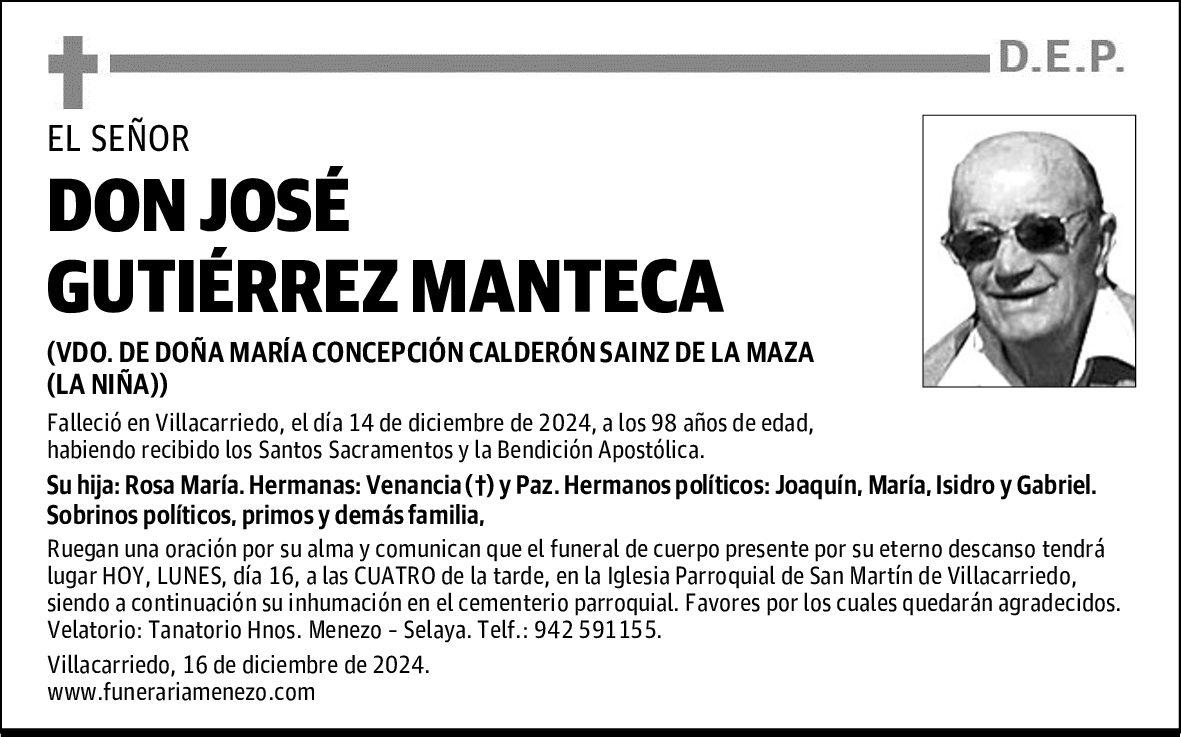 DON JOSÉ GUTIÉRREZ MANTECA