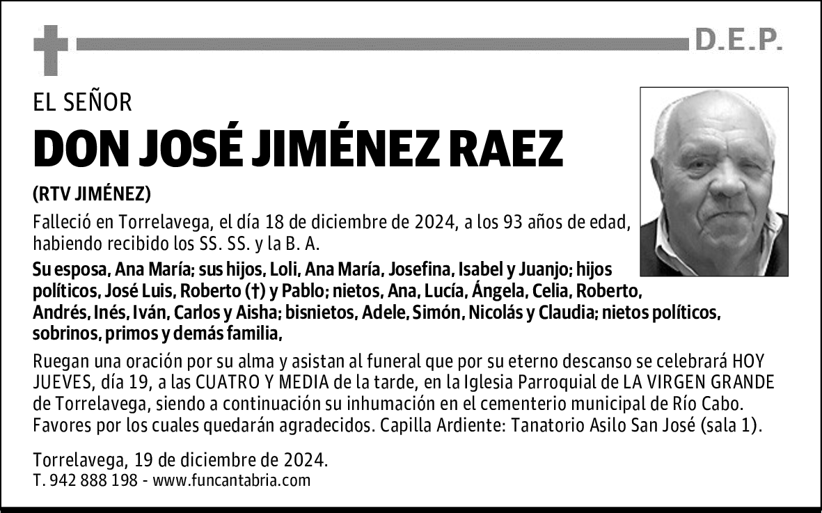 DON JOSÉ JIMÉNEZ RAEZ