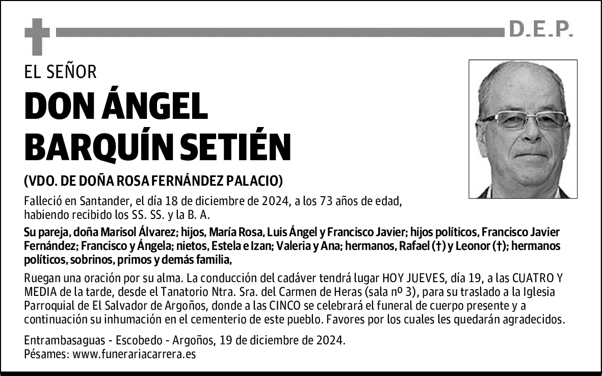 DON ÁNGEL BARQUÍN SETIÉN