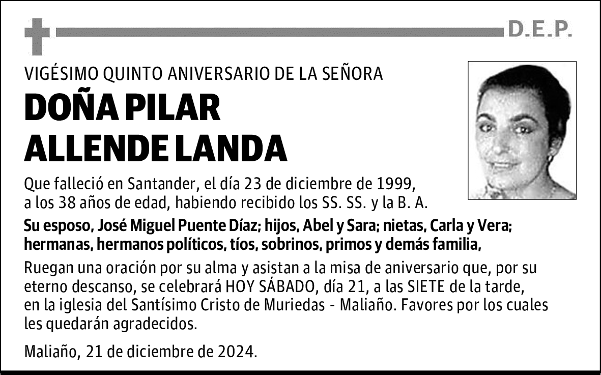 DOÑA PILAR ALLENDE LANDA