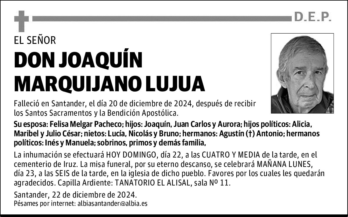 DON JOAQUÍN MARQUIJANO LUJUA