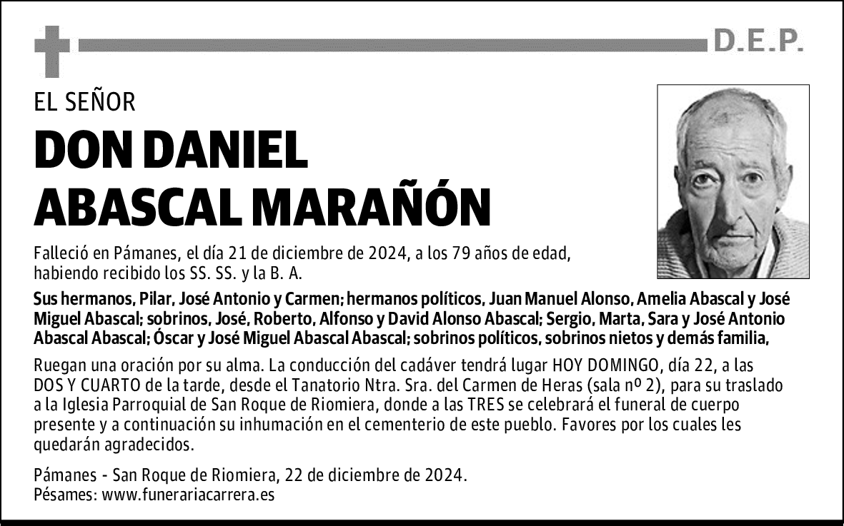 DON DANIEL ABASCAL MARAÑÓN