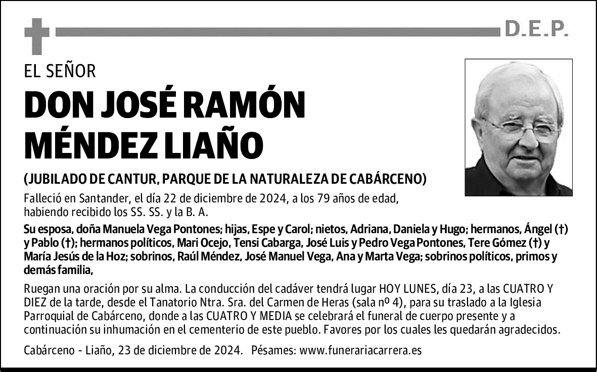 DON JOSÉ RAMÓN MÉNDEZ LIAÑO