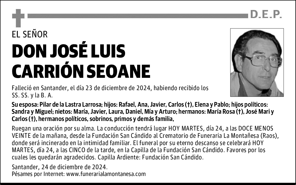 DON JOSÉ LUIS CARRIÓN SEOANE