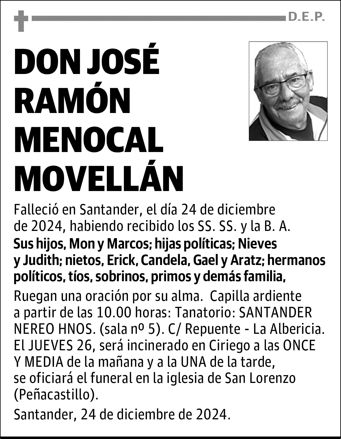 DON JOSÉ RAMÓN MENOCAL MOVELLÁN