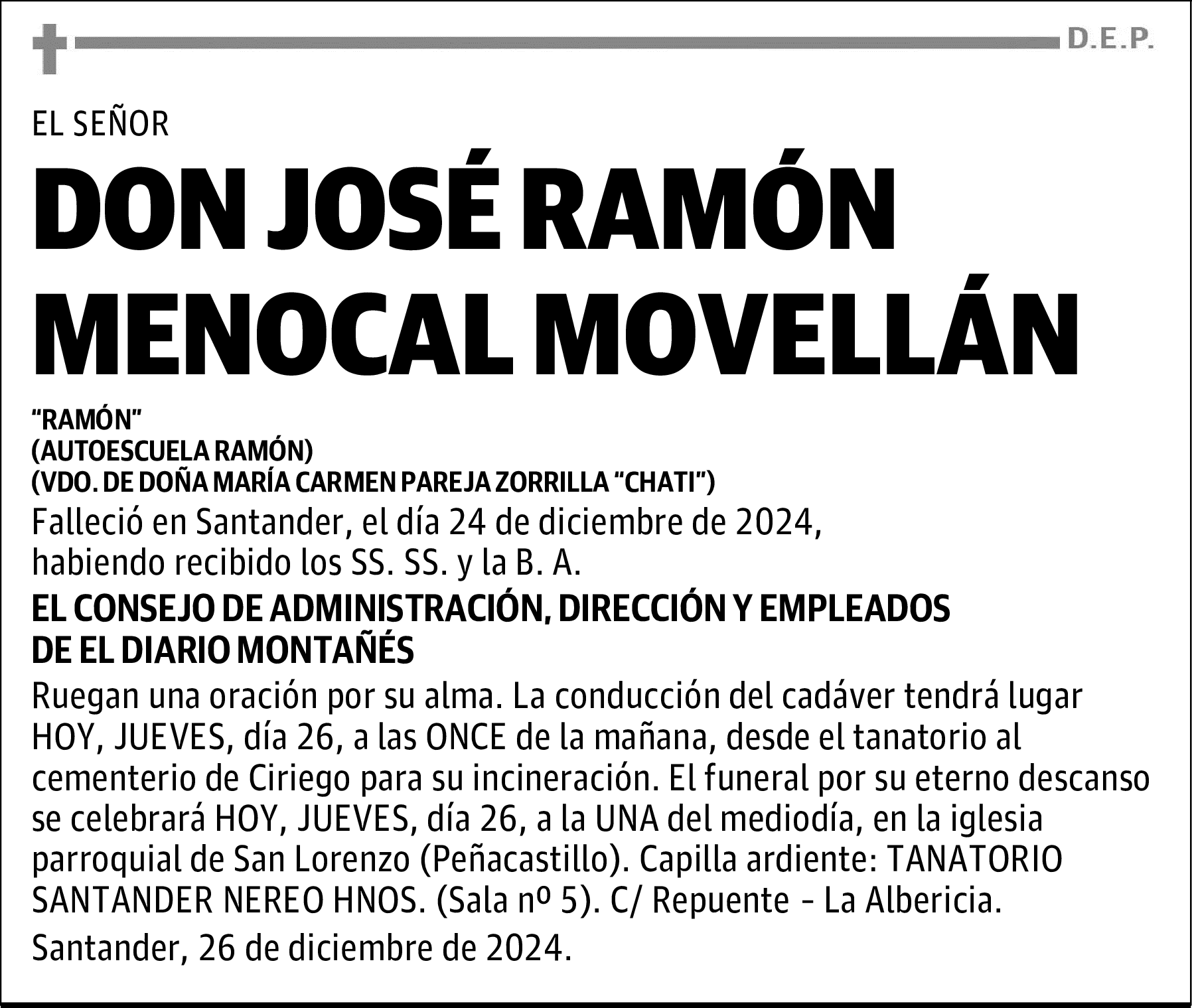 DON JOSÉ RAMÓN MENOCAL MOVELLÁN