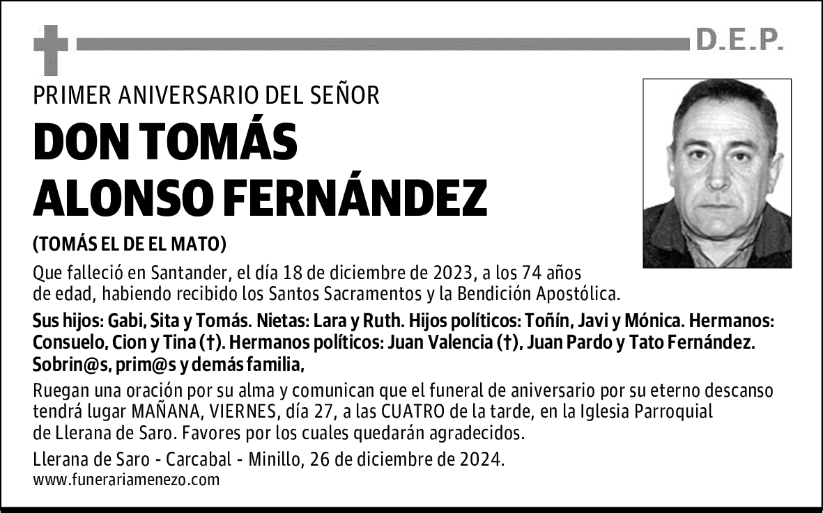 DON TOMÁS ALONSO FERNÁNDEZ