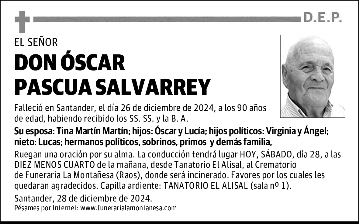 DON ÓSCAR PASCUA SALVARREY