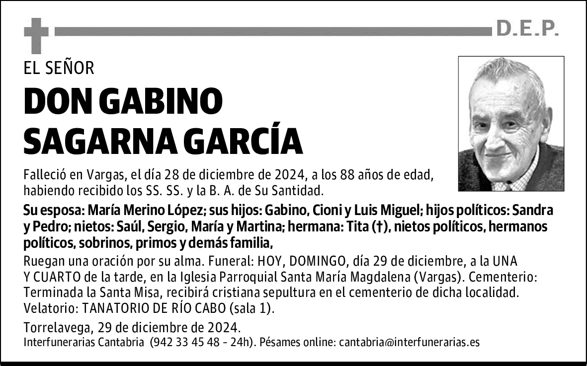 DON GABINO SAGARNA GARCÍA