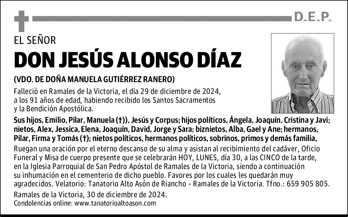 DON JESÚS ALONSO DÍAZ