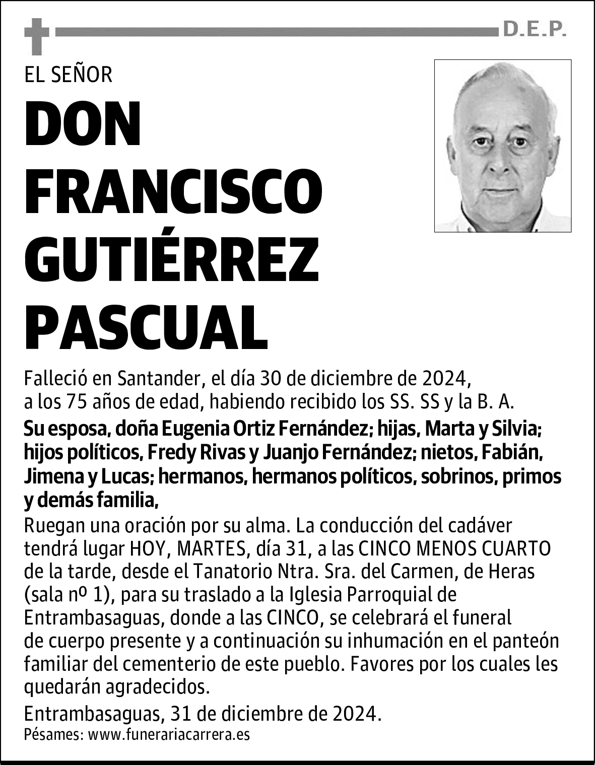 DON FRANCISCO GUTIÉRREZ PASCUAL