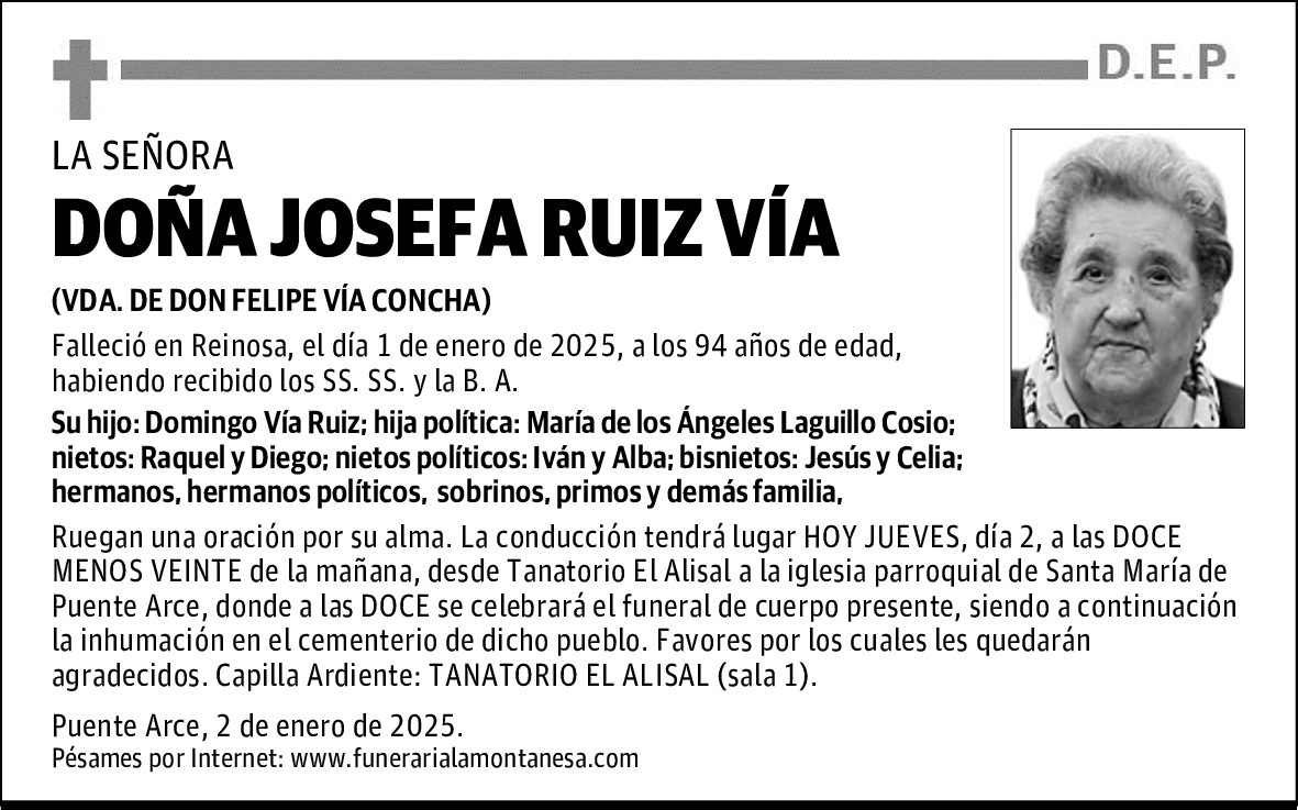 DOÑA JOSEFA RUIZ VÍA