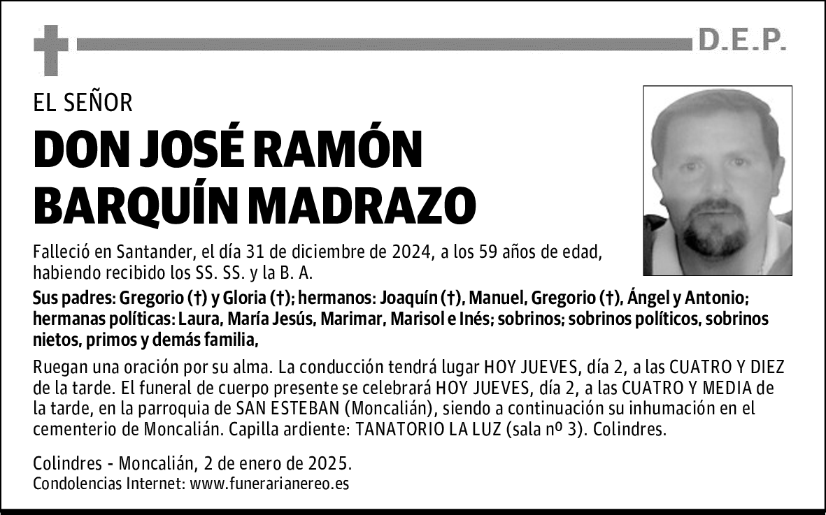 DON JOSÉ RAMÓN BARQUÍN MADRAZO