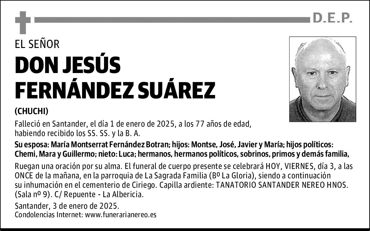 DON JESUS FERNANDEZ SUAREZ