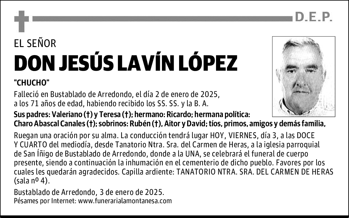 DON JESÚS LAVÍN LÓPEZ