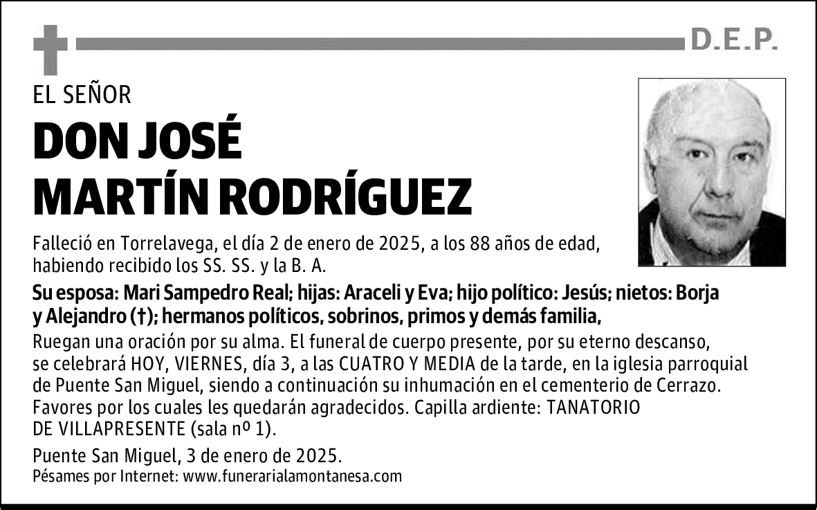 DON JOSÉ MARTÍN RODRÍGUEZ