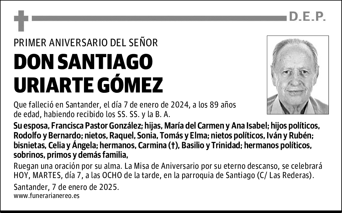 DON SANTIAGO URIARTE GÓMEZ