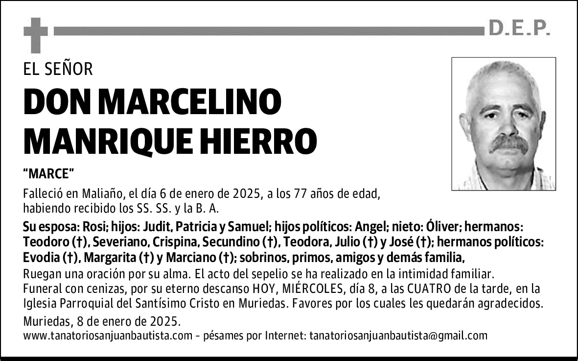 DON MARCELINO MANRIQUE HIERRO