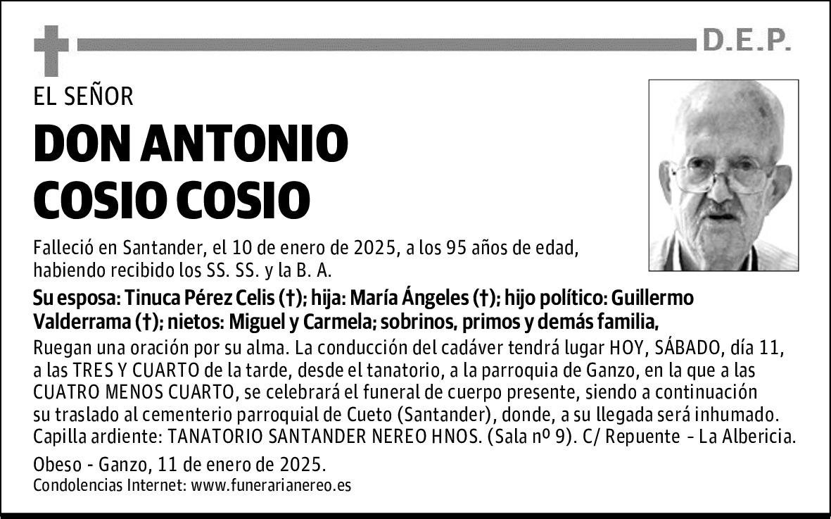 DON ANTONIO COSIO COSIO