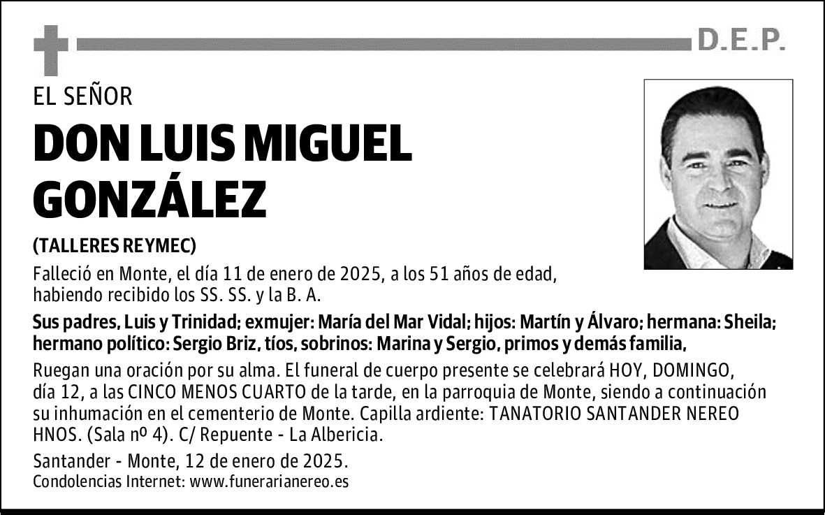 DON LUIS MIGUEL GONZÁLEZ