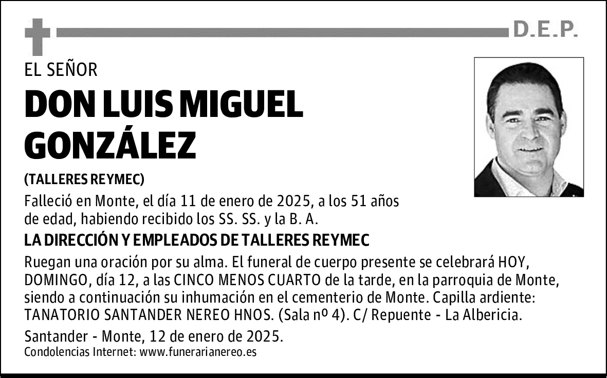 DON LUIS MIGUEL GONZÁLEZ