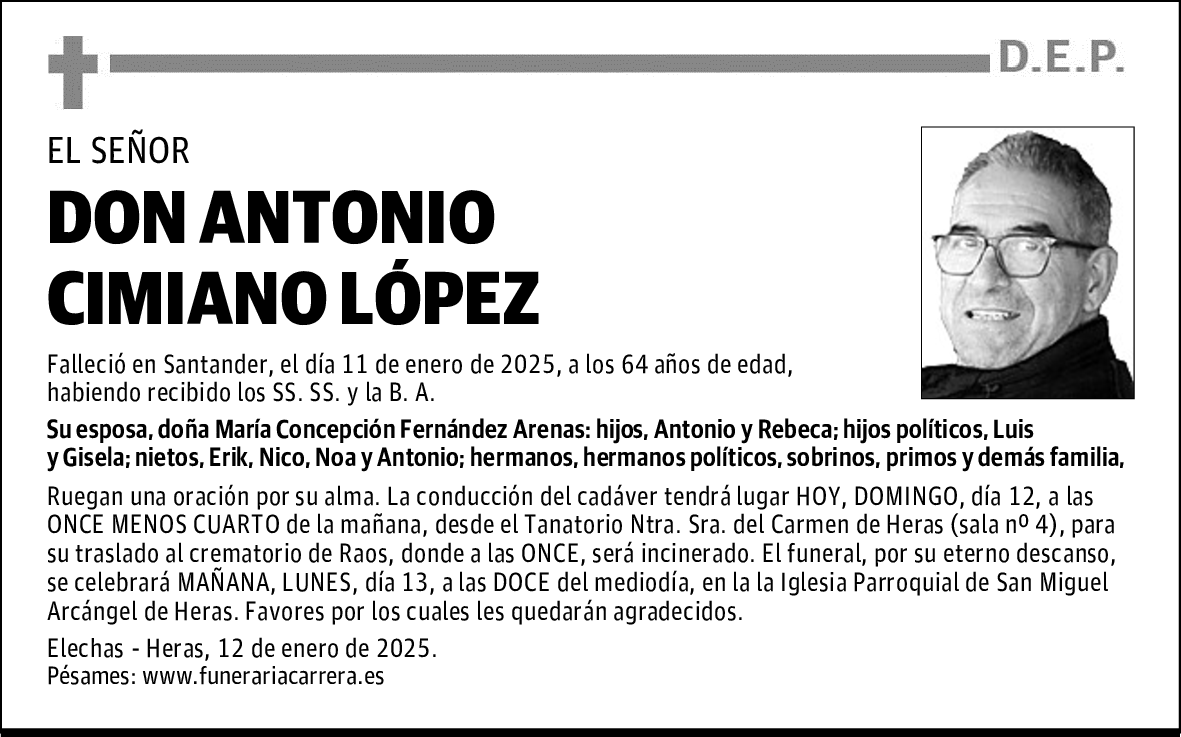 DON ANTONIO CIMIANO LÓPEZ