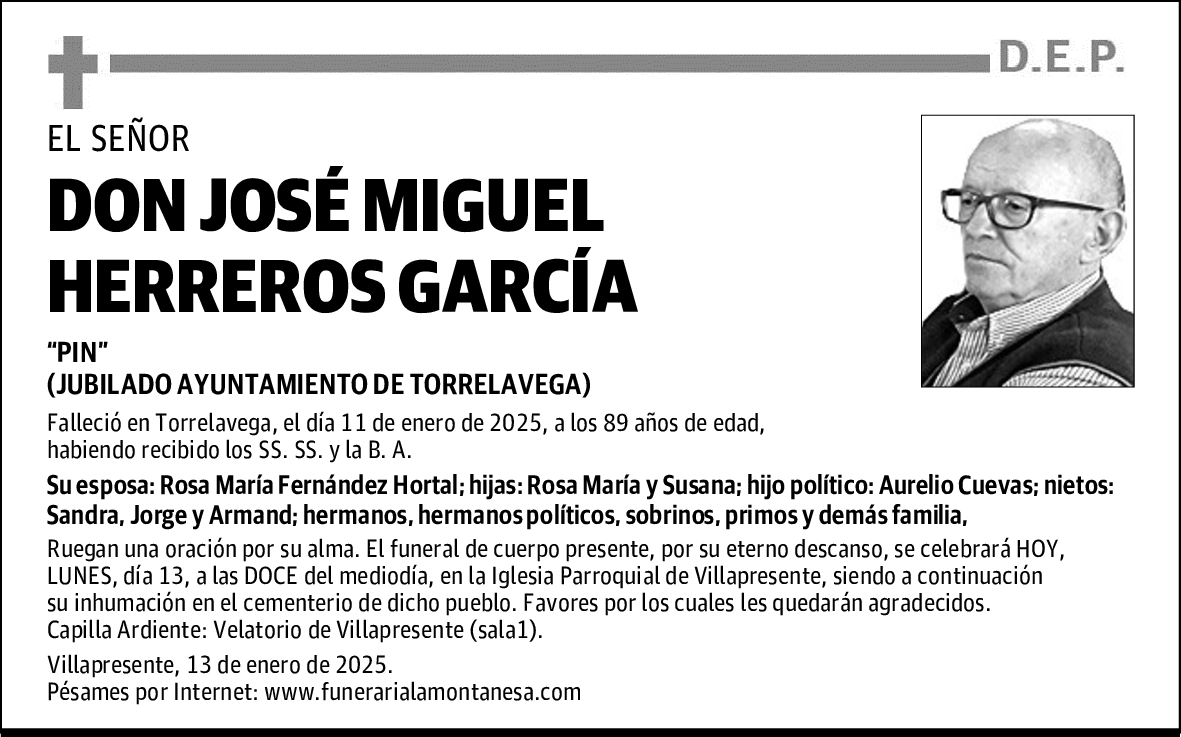 DON JOSÉ MIGUEL HERREROS GARCÍA