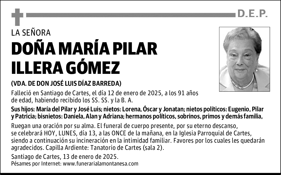 DOÑA MARÍA PILAR ILLERA GÓMEZ