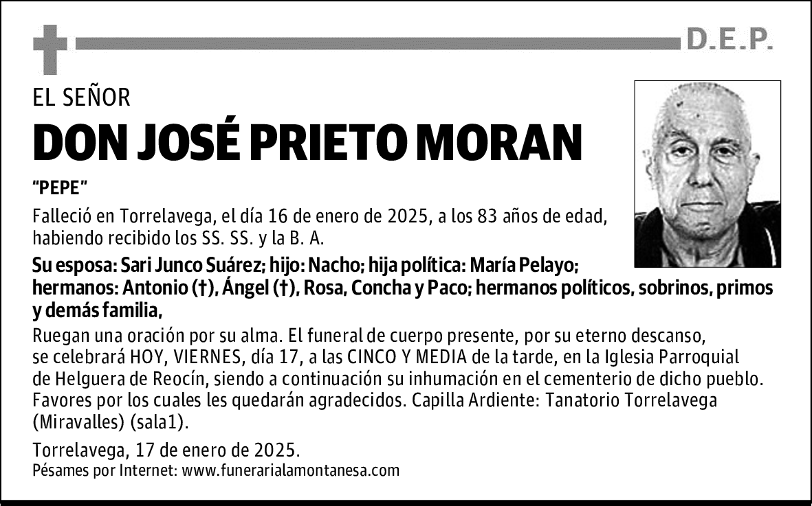 DON JOSÉ PRIETO MORAN