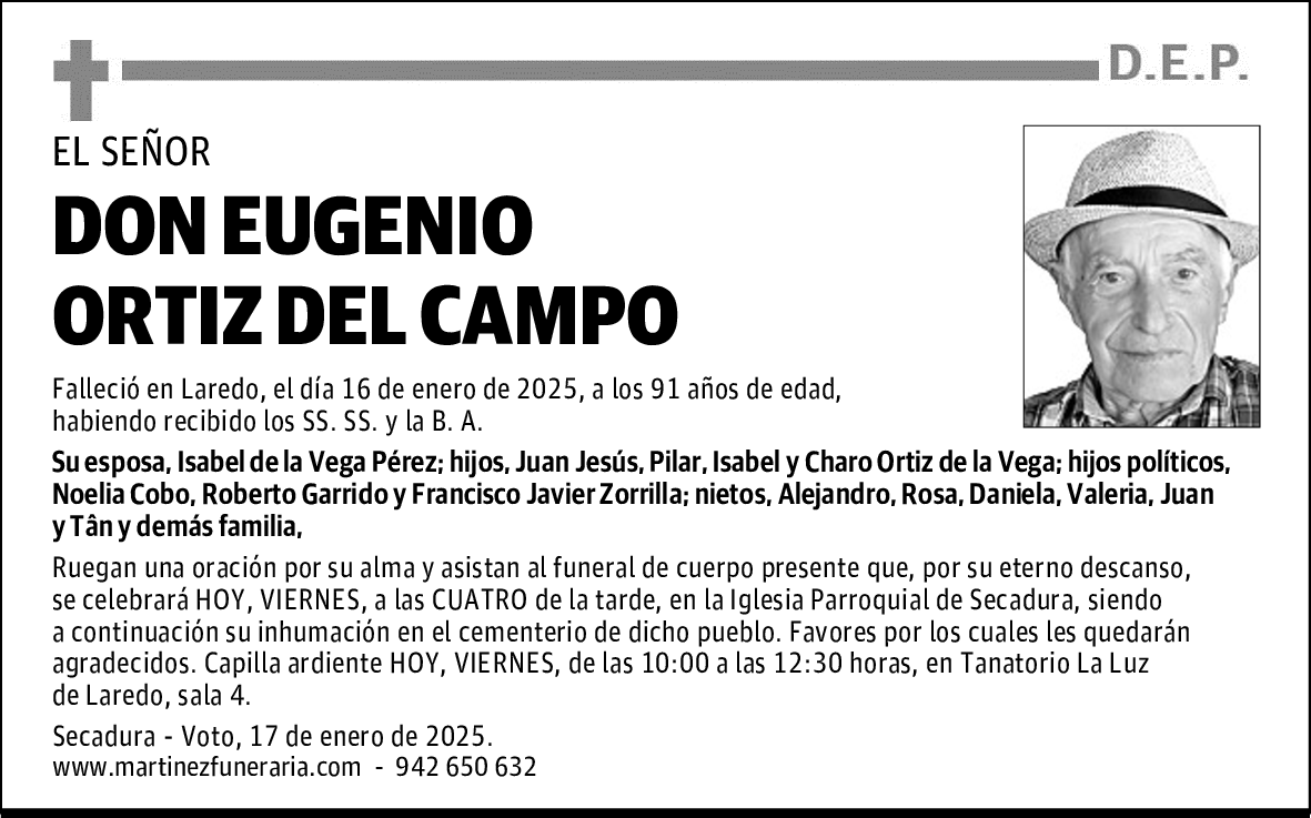 DON EUGENIO ORTIZ DEL CAMPO