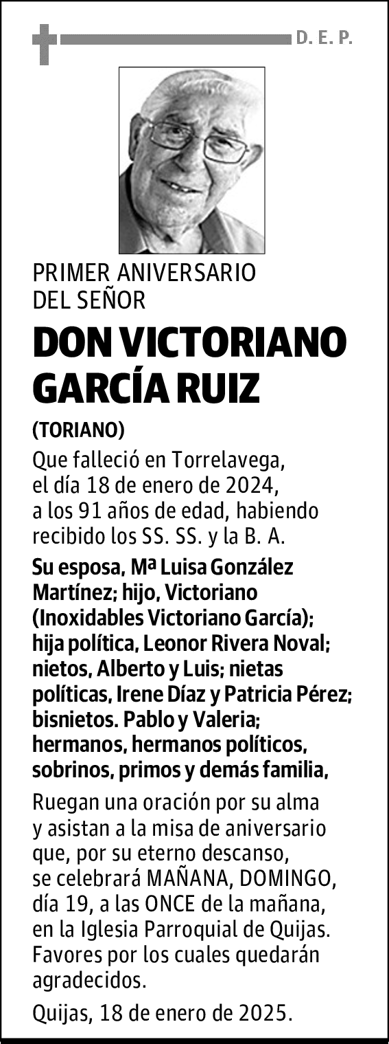 DON VICTORIANO GARCÍA RUIZ