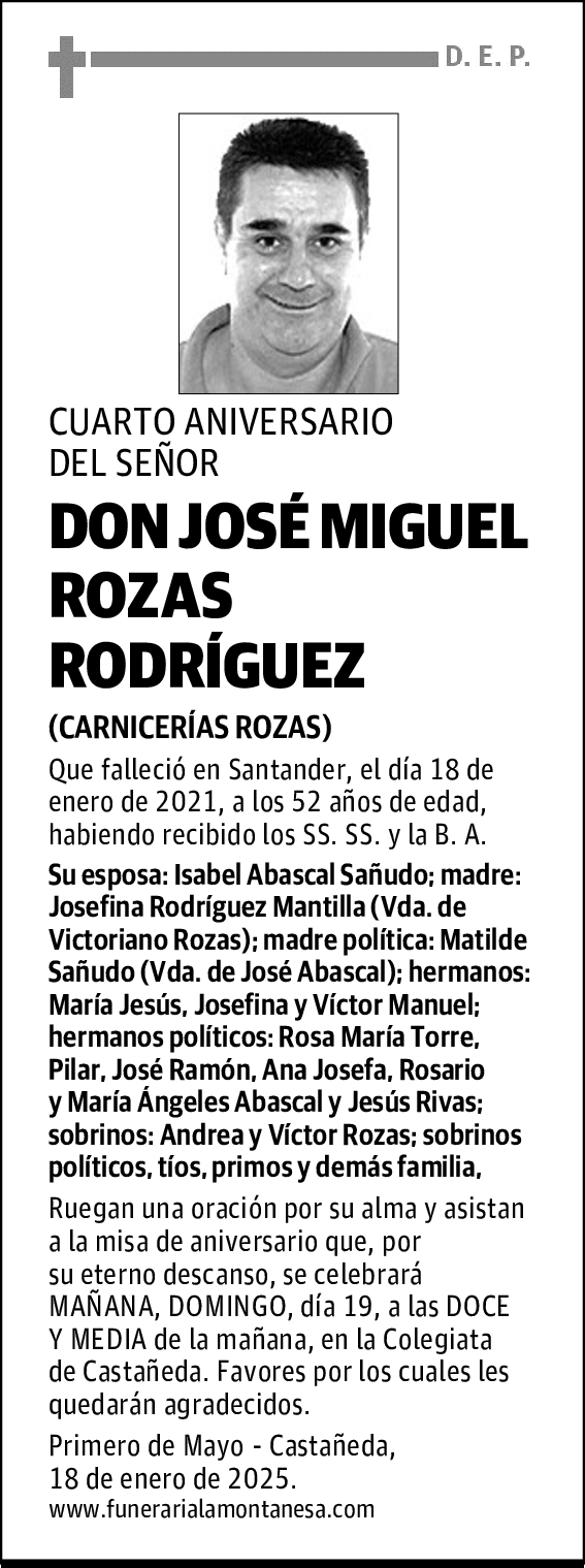 DON JOSÉ MIGUEL ROZAS RODRÍGUEZ