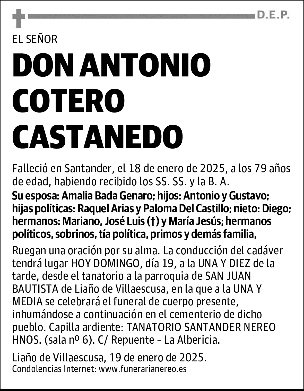 DON ANTONIO COTERO CASTANEDO