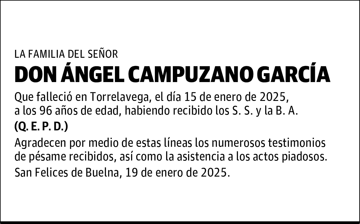 DON ÁNGEL CAMPUZANO GARCÍA