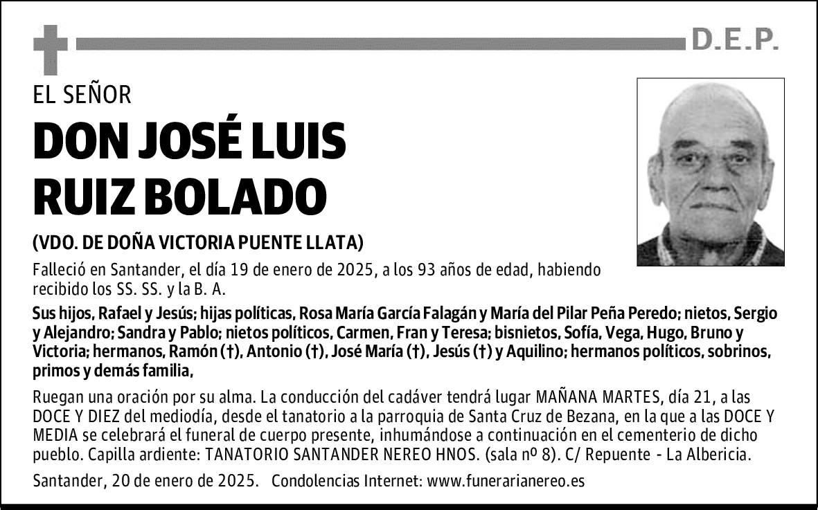 DON JOSÉ LUIS RUIZ BOLADO