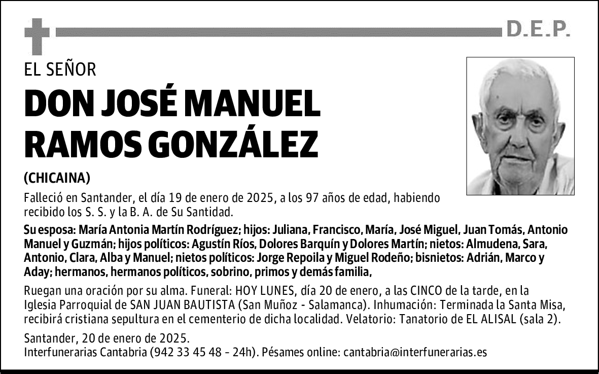 DON JOSÉ MANUEL RAMOS GONZÁLEZ