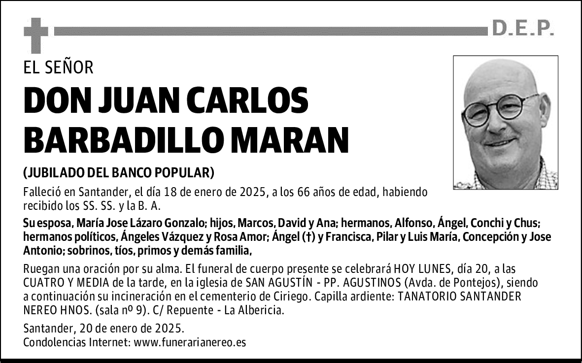 DON JUAN CARLOS BARBADILLO MARAN