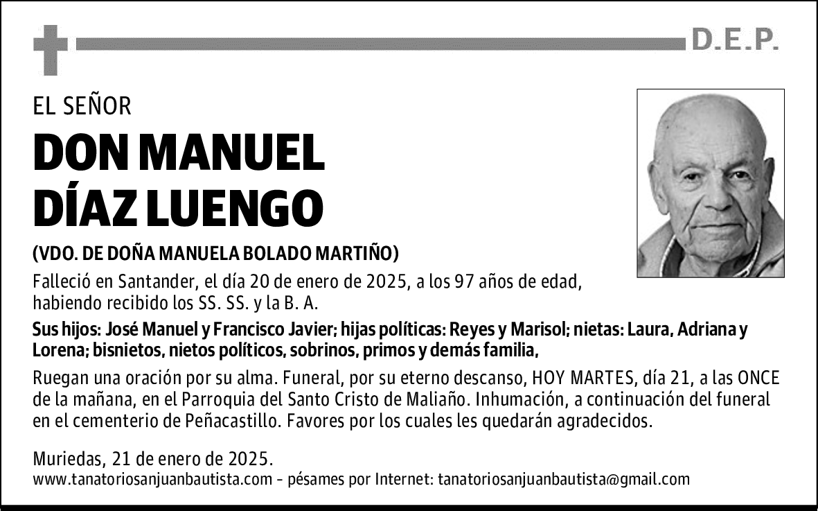 DON MANUEL DÍAZ LUENGO