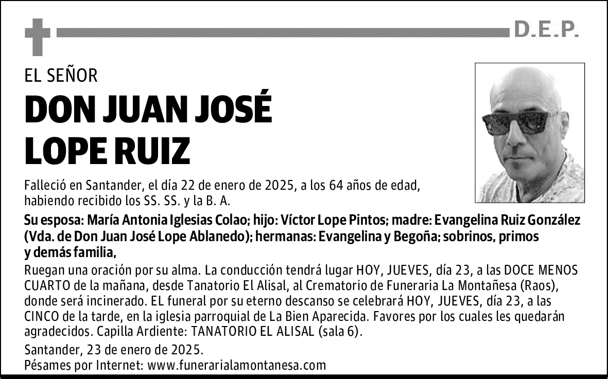 DON JUAN JOSÉ LOPE RUIZ